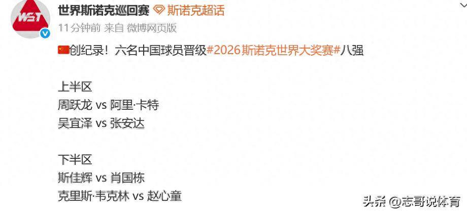 2026世界杯下注-创造纪录！中国斯诺克奇妙夜：6人杀进八强，早晚要打成乒乓球？